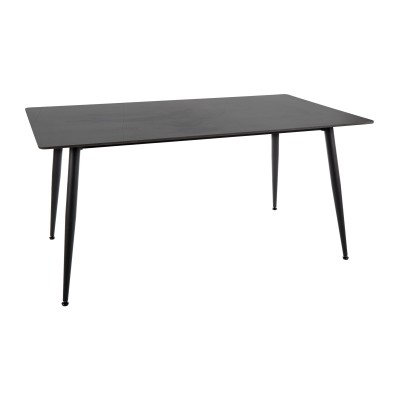 Стол обеденный SIGNAL RION черный/черный 160/90